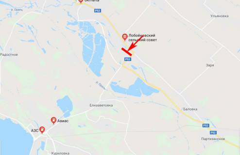 Billboard A in Loboykivka, 3x6  s. Lobojkivka, rozv'azka v storonu m. Dnipro scheme