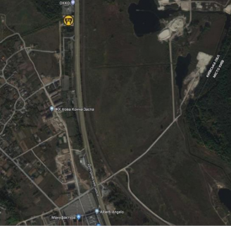 Megaboard B in Khodosivka, 36x12  11,000 km avtomagistrali Kiev - Dnepr - B scheme