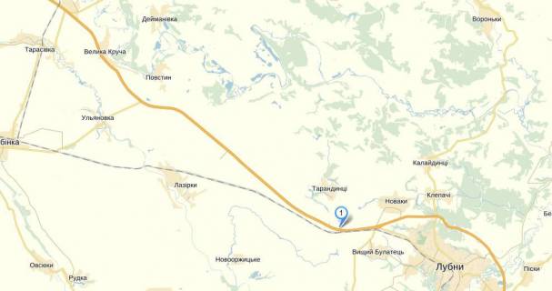 Billboard B in Kiev roads, 3х6  trassa Kiev-Har'kov/ s.Pysnoe (200 km.) scheme