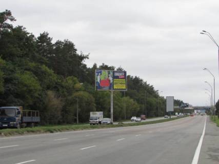 Billboard A in Kyiv, 6x3  Brovars'kij prospekt (rozpodiluvac), ruh v napramku Kieva, za 500 metriv do zup. "Ptahofabrika" Photo 1