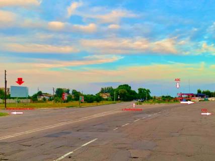 Billboard B in Kakhovka, 3х6  Melitopol's'ka (kil'ce Lub)_livij (1j bord) Photo 1