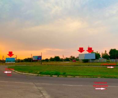 Billboard A in Kakhovka, 3х6  Melitopol's'ka (kil'ce Lub)_pravij (1j bord) Photo 1