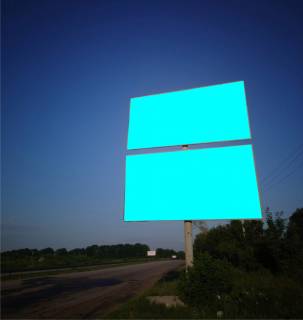 Billboard A in Pisochin, 3х6  pgt. Pesocin. "K-H-D" (466 km.) verh Photo 1