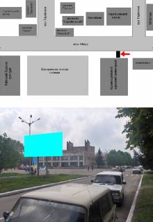Billboard B in Borov, 3х6  ul Mira (central'naa plosad', rajgosadministracia) Photo 1