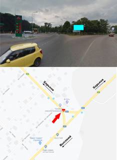 Billboard A in High, 3х6  Razvilka Simferopol'skoj i Kievskoj trass, treugol'nik. Vyezd iz Har'kova Photo 1