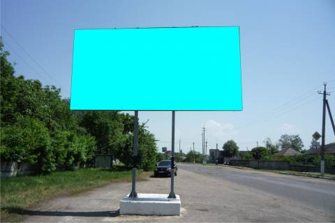Billboard B in Pechenigs, 3х6  ul Lenina, zavod Finprofil' v"ezd v Pecenegi Photo 1