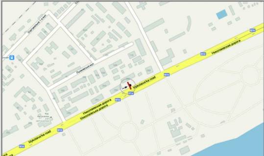 Billboard B in Odessa, 3x6 (gusak)  No326 Nikolaevskaa doroga - Luzanovka iz goroda scheme