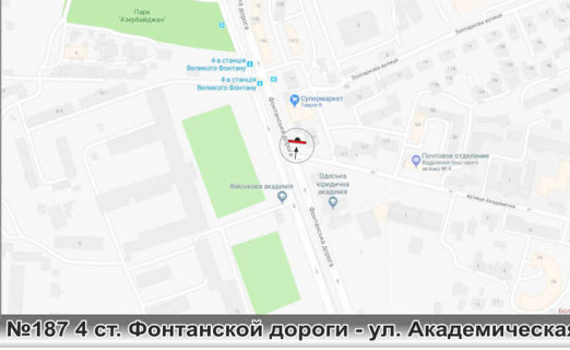 Prismatron, Prism A in Odessa, 3х6  No187 4 st. Fontanskoj dorogi - St.Akademiceskaa v centr - 457968 scheme