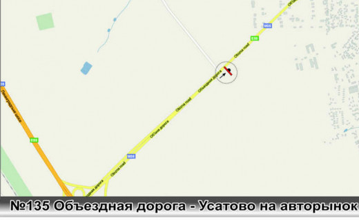 Billboard A in Usatove, 3х6  No135 Ob"ezdnaa doroga -Usatova stA na poselok scheme