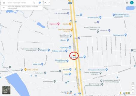 Billboard B in Petropavlivska Borshchagivka, 6х3 м  с. Петропавлівська Борщагівка, Велика Кільцева дорога, км 1+850 праворуч - №8 (вул. Петропавлівська, 10 (біля виїзду з АЗС  «Лукойл»)) scheme