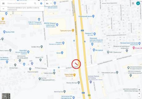 Billboard B in Petropavlivska Borshchagivka, 6х3 м  с. Петропавлівська Борщагівка, Велика Кільцева дорога, (вул. Петропавлівська, 2 (поворот на вул. Соборну) км 2+195 праворуч - №14 scheme