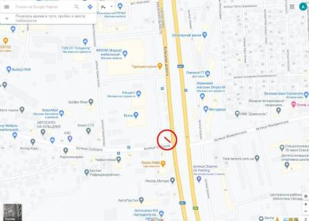 Billboard A in Petropavlivska Borshchagivka, 6х3 м  с. Петропавлівська Борщагівка, Велика Кільцева дорога, (вул. Петропавлівська, 2 (поворот на вул. Соборну) км 2+195 праворуч - №14 scheme