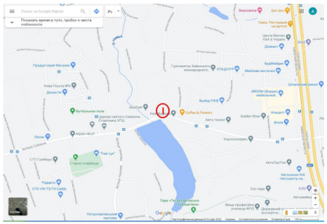 Billboard A in Petropavlivska Borshchagivka, 6х3 м  с. Петропавлівська Борщагівка, вул. Соборна (біля магазину «Фора») scheme