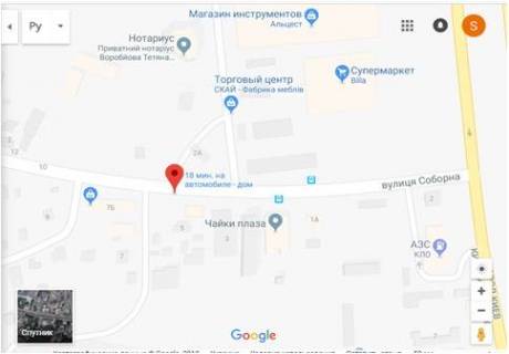 Billboard A in Petropavlivska Borshchagivka, 3x6  st. Soborna 5, v Kiiv scheme