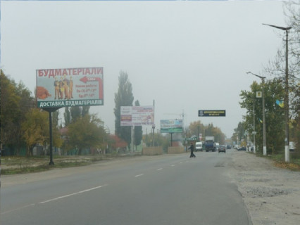 Billboard B in Gostomel, 3x6  вул.Свято-Покровська, центр Гостомеля, поруч ринок, склозавод, з Гостомеля Photo 1