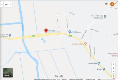 Billboard A in Irpin, 3х6  Varsavskaa trassa, Irpenskij most, iz Kieva, Kiev-Kovel' 23+180km scheme