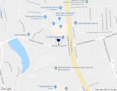 Billboard B in Petropavlivska Borshchagivka, 3x6  st. Soborna 2 gazova zapravka scheme