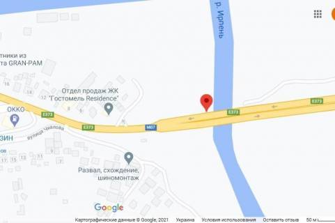 Billboard B in Irpin, 3х6  Varsavskaa trassa, Irpenskij most 23+160 , v Kiev niz scheme
