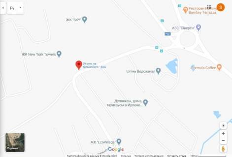 Billboard B in Parking, 3х6  Stoanka, doroga Irpen' - Zitomirskaa trassa scheme