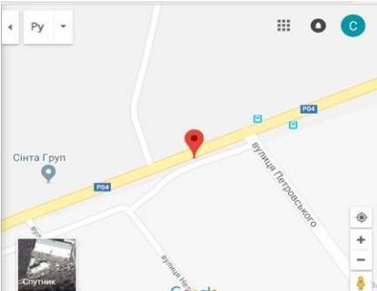 Billboard A in Svyatopetrivske, 3x6  st. Bilogorods'ka, do st. Petrovs'kogo scheme