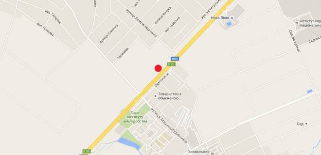 Billboard A in Chabani, 3х6  Odesskaa trassa, Cabany, pered povorotom na Gatne, iz Kieva scheme