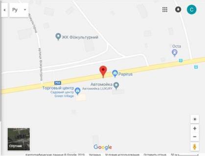 Billboard B in Bilogorodka, 3x6  st. Promislova1B m-n Papirus,  iz Kieva scheme