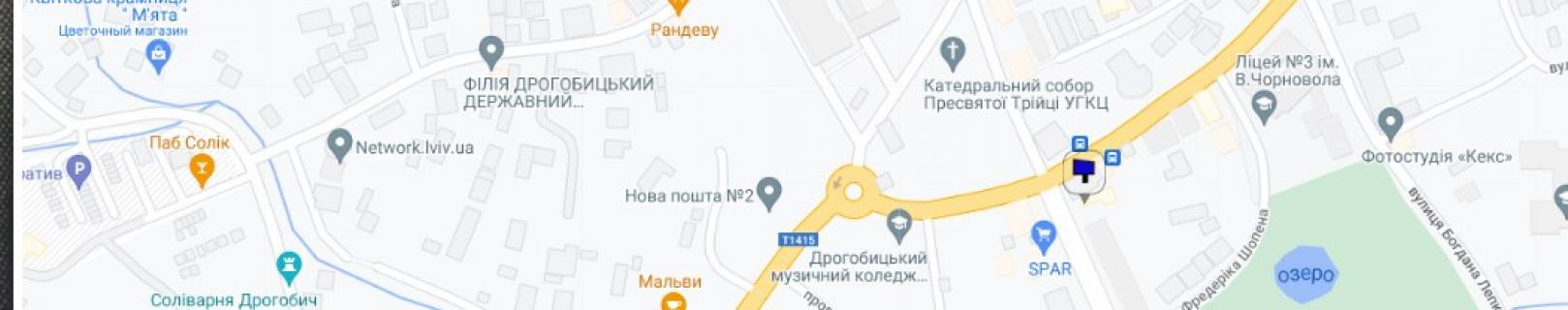 Billboard A in Drogobich,  6*3  ul Truskavec'kaa, scheme