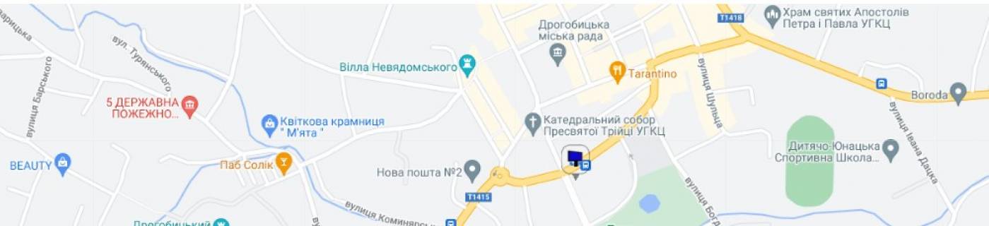 Billboard A in Drogobich, 6*3  ul Truskavec'kaa, scheme