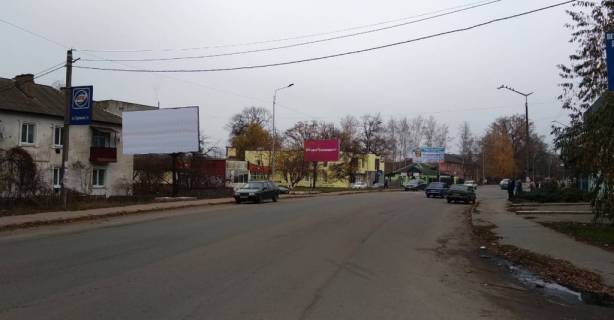 Billboard B in Malin, 3х6  st. Gagarina, 7, centr, Ukrsibbank, Osadbank, markety, ot ATB-700m Photo 1