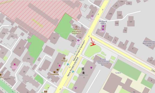 Video Billboard A in Zhytomyr, 2,28х3,04  st.S.Rihtera, 2-st.Kocergi, 2(centr goroda,"Privatbank","Eva",uvelirnyj salon "KUZ","Detskij mir","Vopak") - 382927 scheme