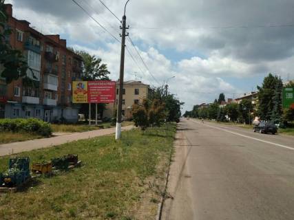 Billboard B in Korosten, 3х6  st. Grusevskogo, 41, prodmarket, iz centra, v naav. vyezda na Zitomir Photo 1