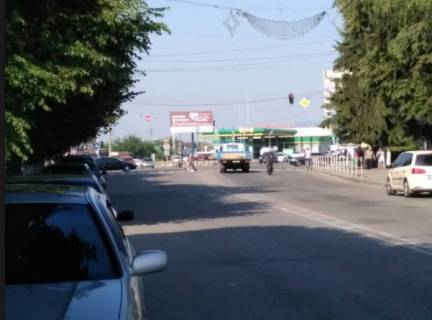 Billboard A in Zvyagel (Novograd-Volinsky), 3х6  st. Sevcenko-st.Levcenka, avtovokzali, AZS "OKKO", z centru Photo 1