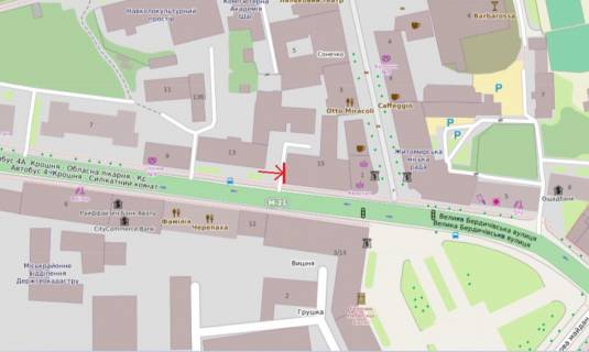 Video Billboard B in Zhytomyr, 2,8х4,8  st.B.Berdicevskaa, 15, centr, obladministracia, gorsovet, pesehodnaa zona, kafe, restorany - 382975 scheme