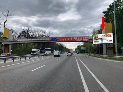 Billboard A in Kyiv, 6х3  Brest-Litovs'ke sose, viizd vid ZK Cajka po st. Budarina Photo 1