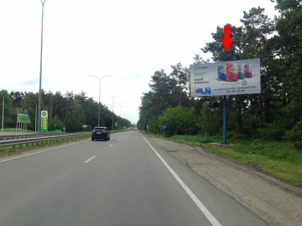 Billboard A in Kiev roads, 3х6  st. Bogatirskaa, Kiev, R-69, 2750 m ot certy goroda (trassa v storonu Mezigor'a, zoopark "12 mesacev", naprotiv zapravki WOG) / v"ezd v Kiev (Obolon') Photo 1