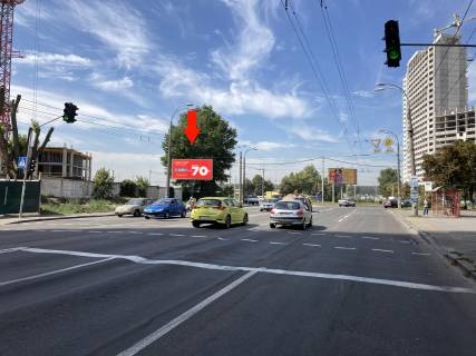 Billboard B in Kyiv, 3,15х6,20  prosp. Pravdi / st. M. Grecka/Vigovs'kogo (TC Retrovil', ZK Varsavs'kij) Photo 1