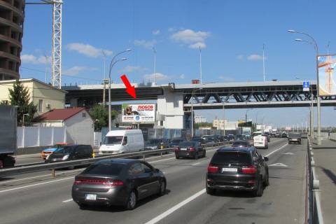 Billboard B in Kyiv, 6х3  st. Naberezno-Ribal's'ka 28, z centra, v napramku Pivnicnogo (kolis. Moskovs'kogo) mostu Photo 1