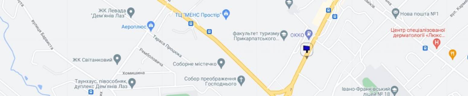 Billboard B in Ivano-Frankivsk, 3х6  st.Galic'ka navproti AZS "OKKO" scheme