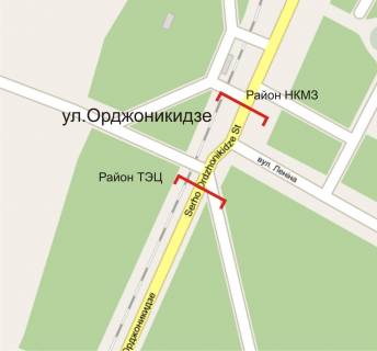 Billboard A in Kramatorsk, 6м*3м  st. Ordzonikidze, r-n prohodnyh TEC scheme