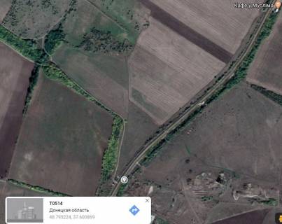 Billboard A in Slovyansk, 3x6  r-n optovo-ovocevogo rinku i na v'izdi v m. Slov'ans'k (napramok na Slov'ans'k) scheme