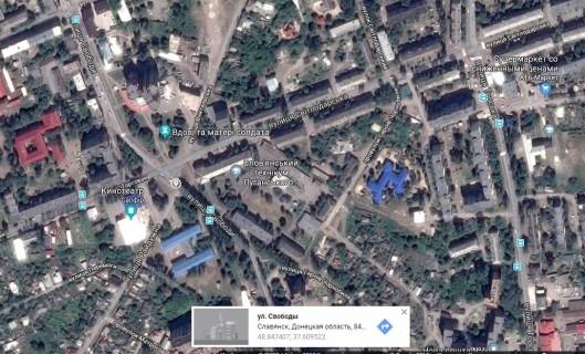 Billboard B in Slovyansk, 3х6  st. Svobodi (r-n kinoteatra "Sapfir") scheme