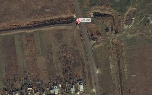 Billboard B in Slovyansk, 3x6  pered perehrestam p.Semenivka, navproti povorotu v p.Seleznivka (napramok na Harkiv, Svatogirs'k) scheme