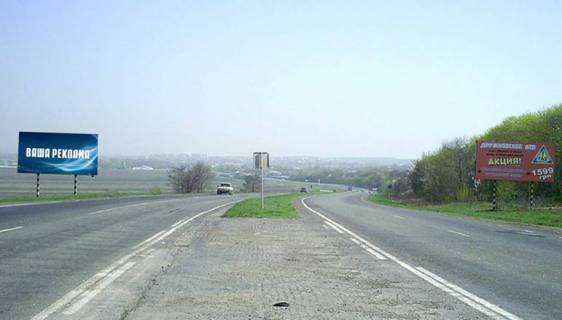 Billboard B in Slovyansk, 3x6  r-n optovo-ovocevogo rinku i na v'izdi v m. Slov'ans'k (napramok na Slov'ans'k) Photo 1