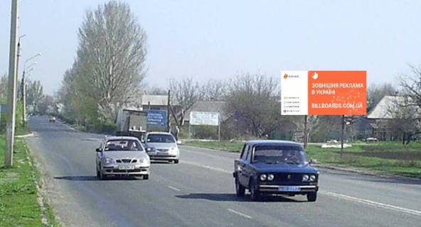 Billboard A in Slovyansk, 3x6  st. Krivoriz'ka, na v'izdi v m. Slov'ans'k (napramok na Slov'ans'k) Photo 1