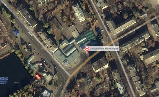 Citylight A in Slovyansk st. Bankivs'ka, 88 (TC "Globus", r-n SATU) scheme