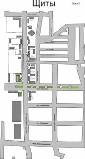 Billboard B in Podilsk (Kotovsk), 3x6  pr-kt Peremogi na rozdilovij smuzi  navproti kotel'noi scheme