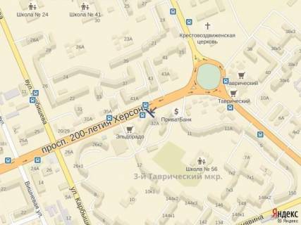 Backlight B in Kherson, 4x3  Pr.200 let Hersona (r-n mag.Kastan) scheme