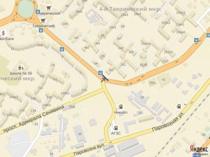 Billboard A in Kherson, 3x6  St. Senavina/49 Gv. Divizii scheme