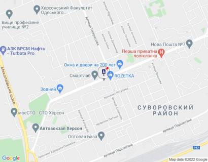 Backlight B in Kherson, 4x3  Pr.200 let Hersona (r-n rynka Severnyj) scheme