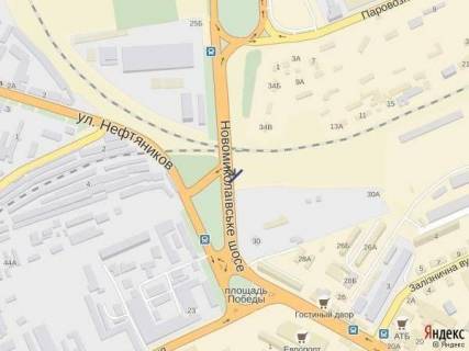 Billboard B in Kherson, 3x10  Nikolaevskoe sosse (r-n pl.Pobedy) scheme